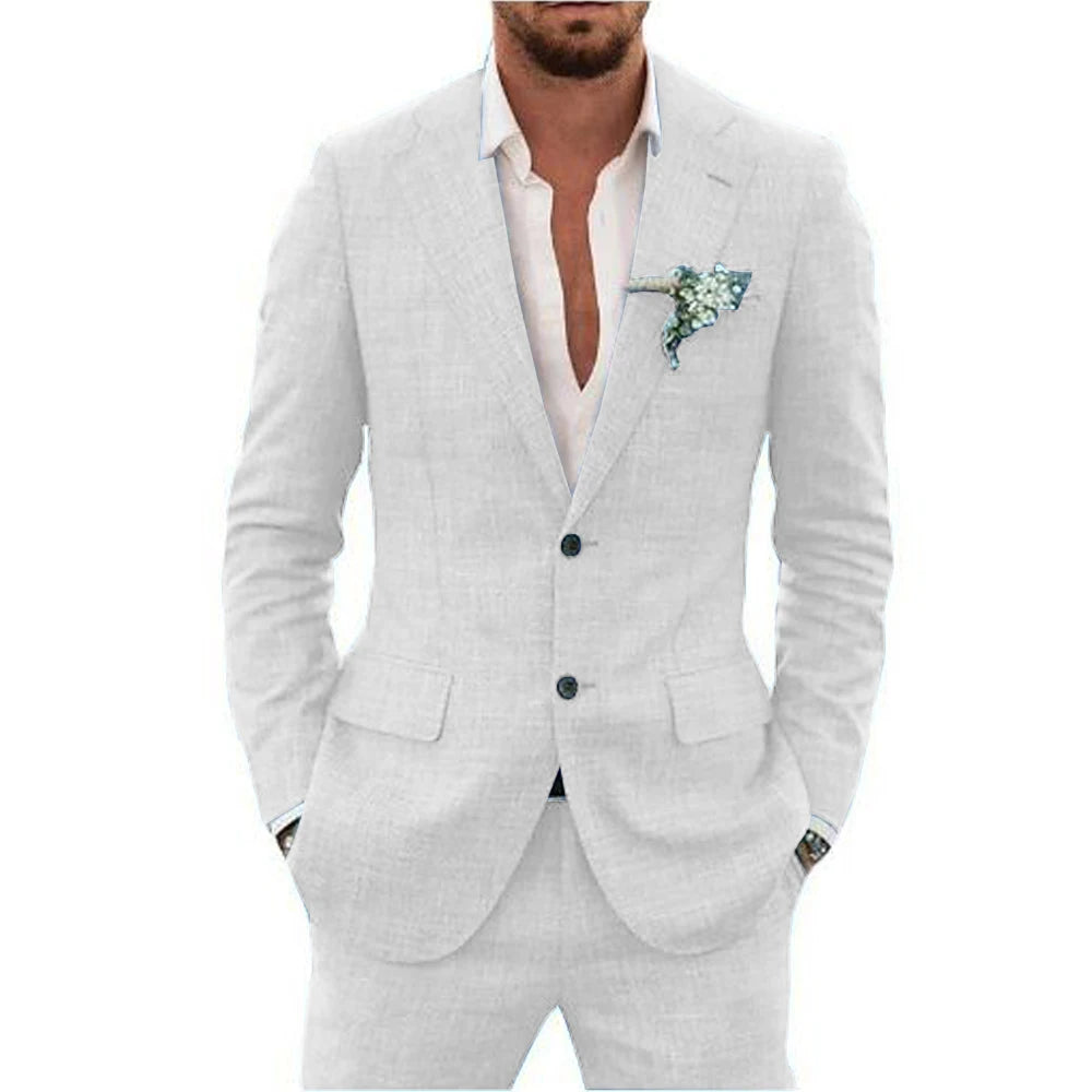 Men's Summer 2-Piece Wedding Guest Suit | Lightweight 1