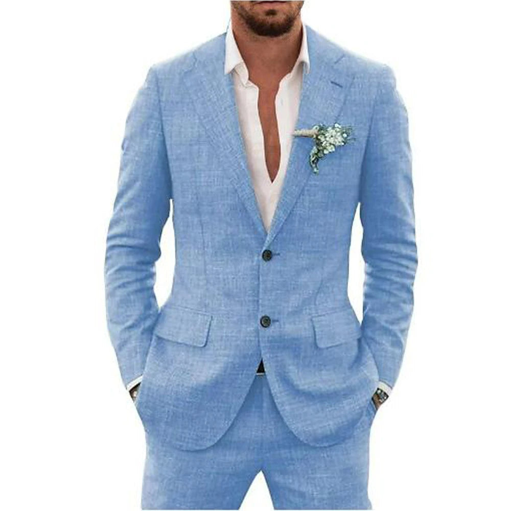 Men's Summer 2-Piece Wedding Guest Suit | Lightweight 2