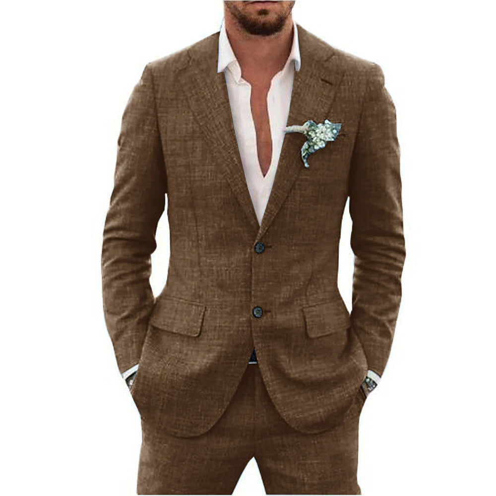Men's Summer 2-Piece Wedding Guest Suit | Lightweight 3