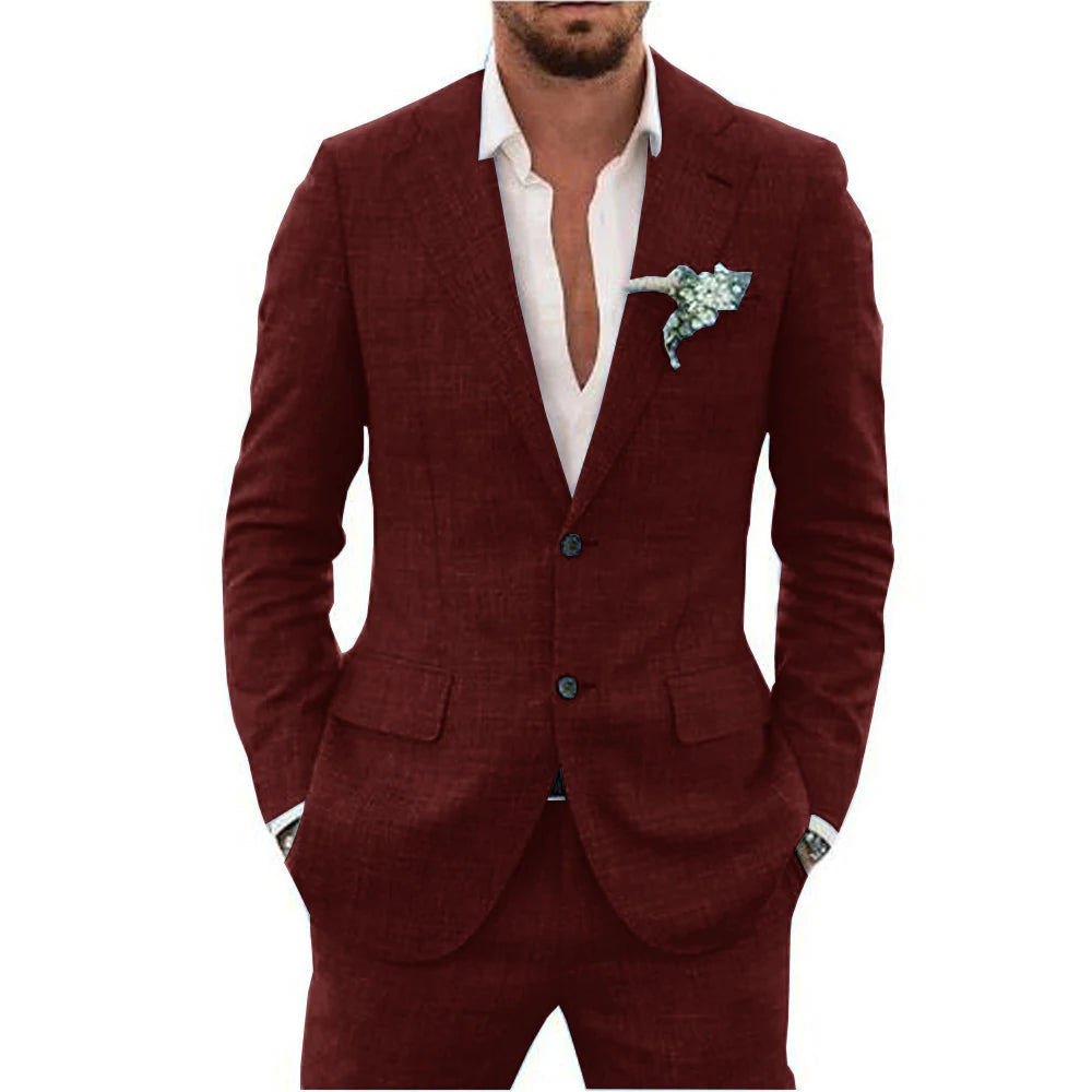 Men's Summer 2-Piece Wedding Guest Suit | Lightweight 4
