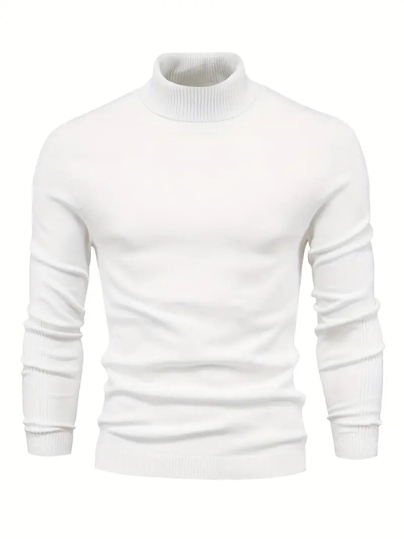Men’s Turtleneck Sweater - Slim Fit - Soft Knit - Long Sleeve Smart Casual Wear 5