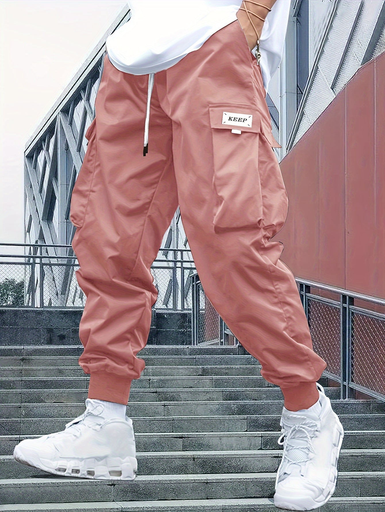 Men's cargo jogger pants 4