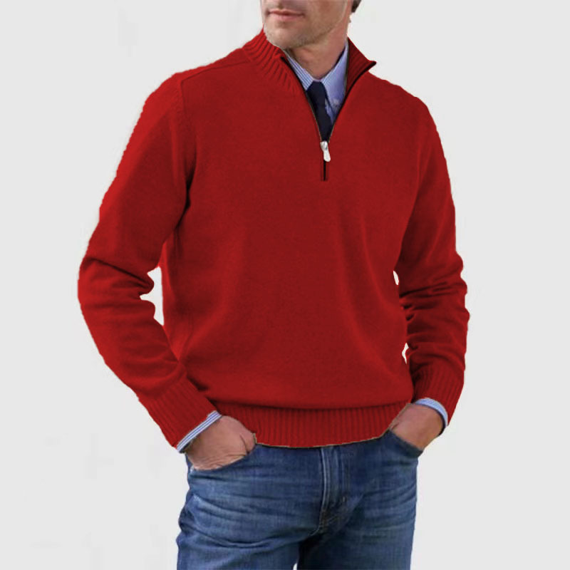 Men's half-zip sweater 0