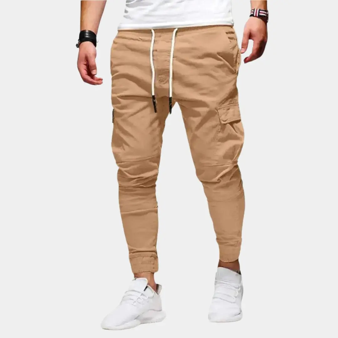 Men’s tapered jogger pants – slim fit stretch sweatpants for casual & active wear 1