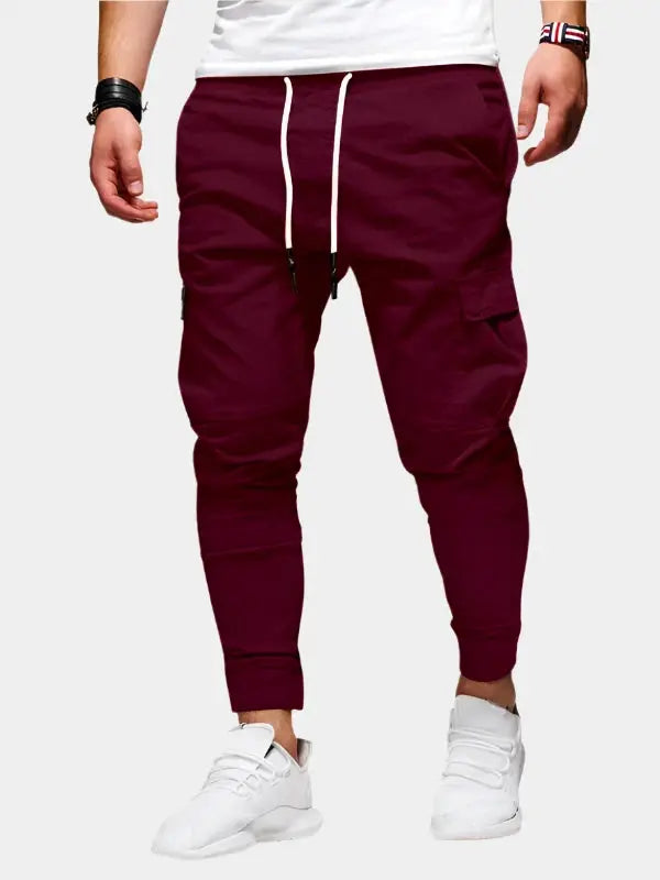 Men’s tapered jogger pants – slim fit stretch sweatpants for casual & active wear 8