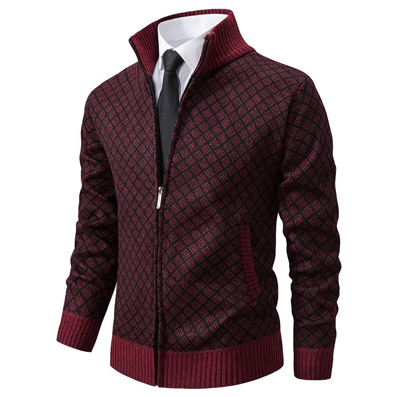 Men's turtleneck cardigan 3