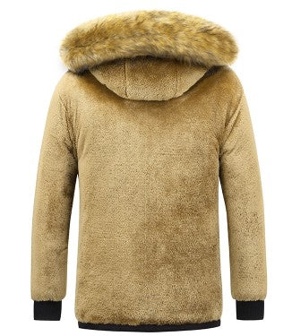Men's winter parka with removable hood 5