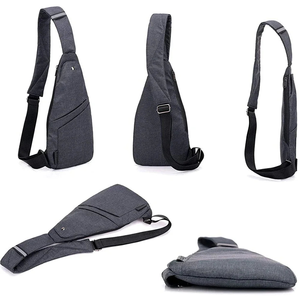 Personal Pocket Bag Men's Anti-theft Chest Bag Close-fitting Messenger Bag Shoulder Bag Splash-proof Capacity Travel Gun Bag 3
