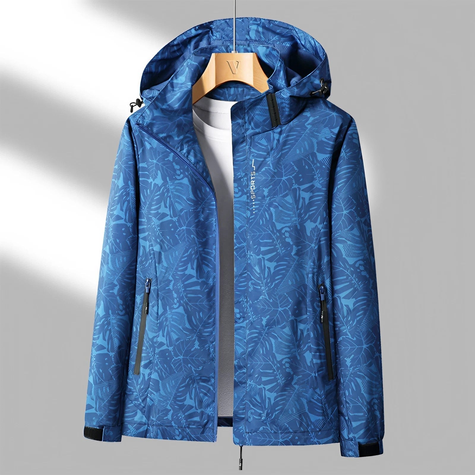Sanne Printed Outdoor Jacket with Hood 0