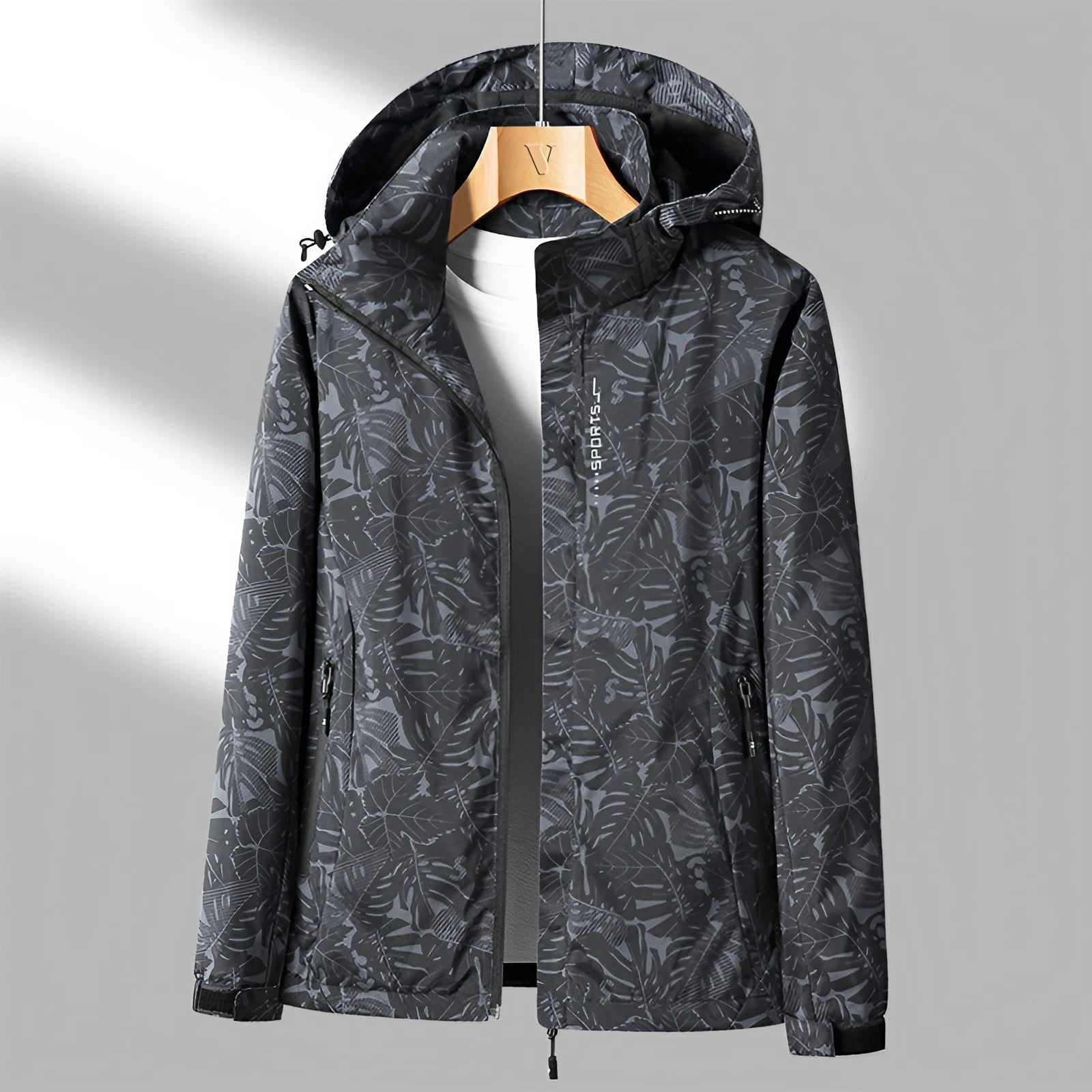 Sanne Printed Outdoor Jacket with Hood 5
