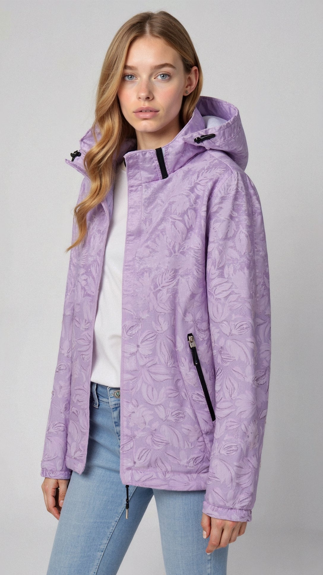 Sanne Printed Outdoor Jacket with Hood 8