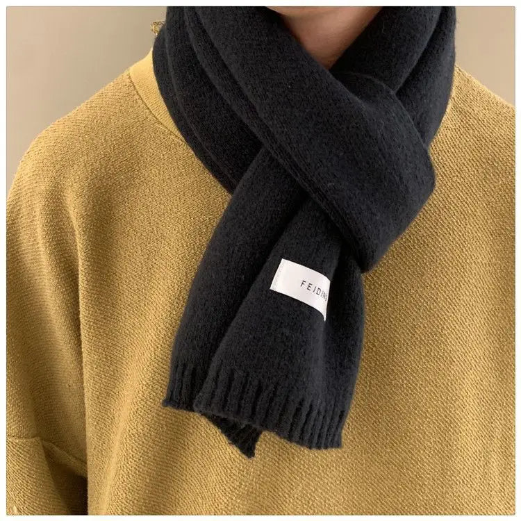 Scarf for women made of wool and polyester, plain, warm and versatile for autumn and winter 7