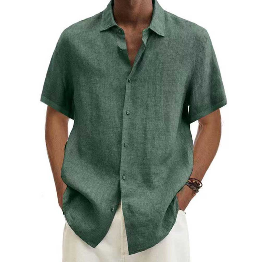 Short-sleeved, casual button-down shirt for men | Summer 0