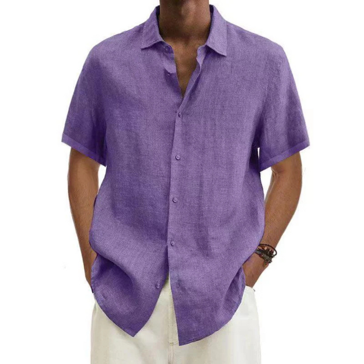 Short-sleeved, casual button-down shirt for men | Summer 2