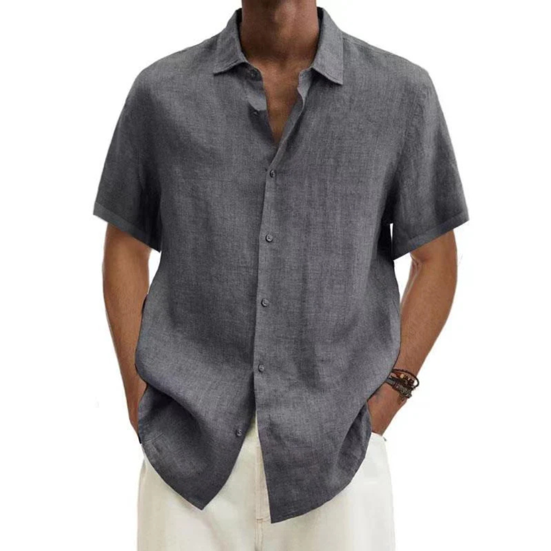 Short-sleeved, casual button-down shirt for men | Summer 3