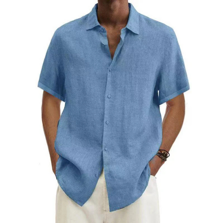 Short-sleeved, casual button-down shirt for men | Summer 4