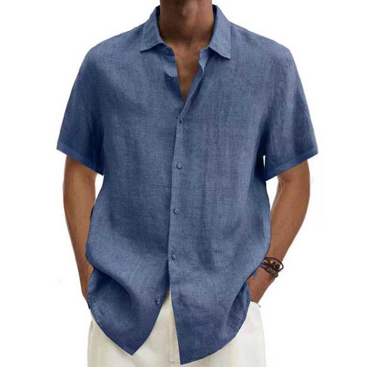 Short-sleeved, casual button-down shirt for men | Summer 5