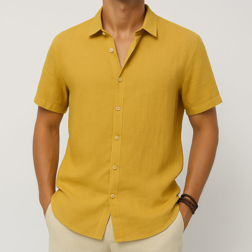 Short-sleeved, casual button-down shirt for men | Summer 8
