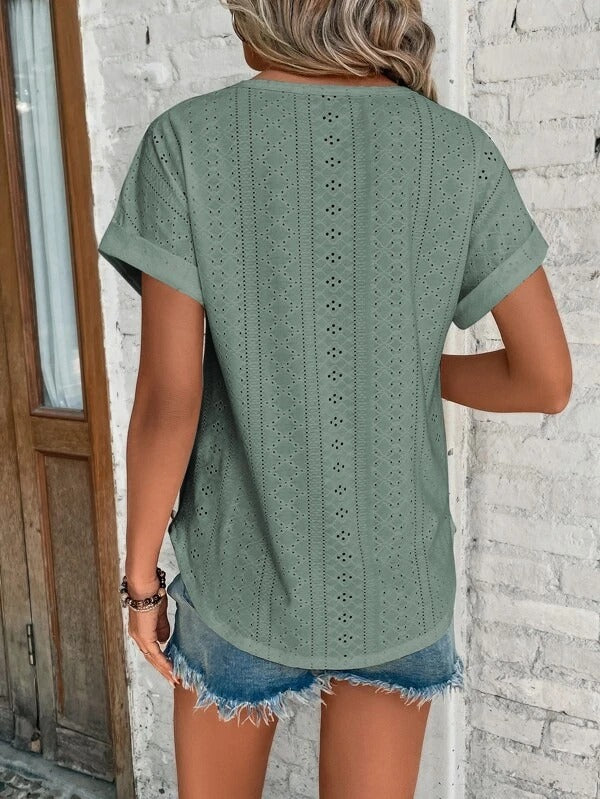 Short-sleeved summer blouse for women | Casual 2