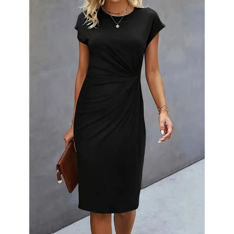 Short Sleeve Formal Dress For Women | Midi 0
