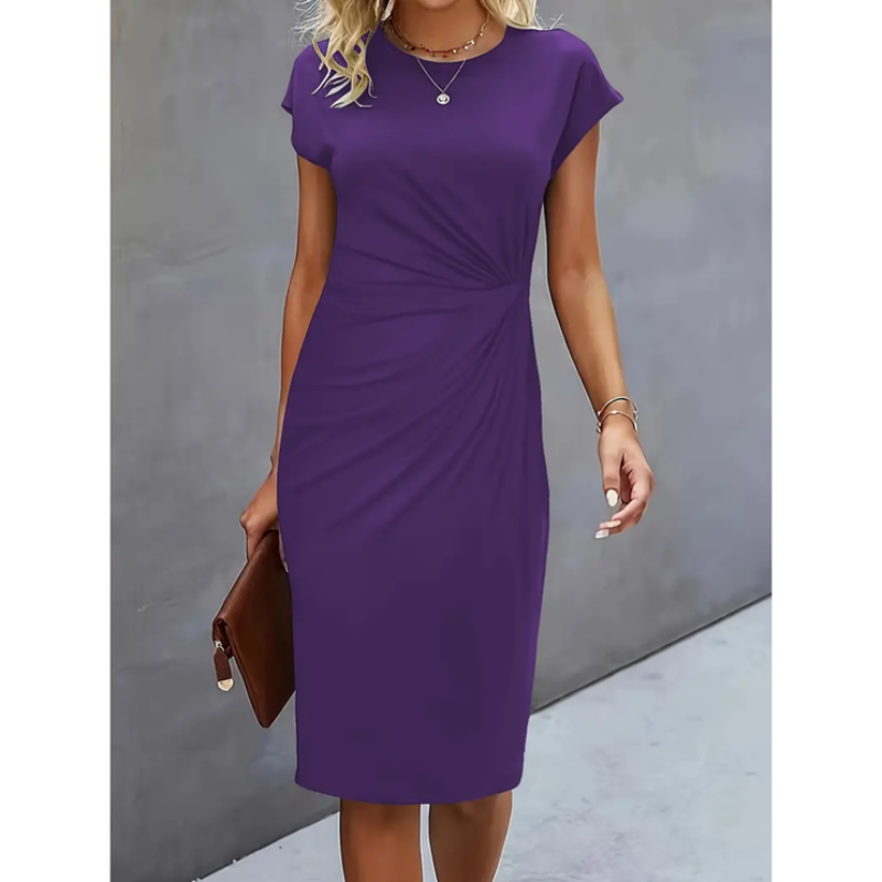 Short Sleeve Formal Dress For Women | Midi 1