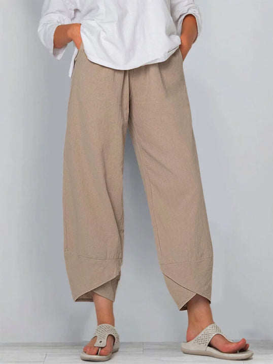 Slightly cropped trousers for women | Summer 0