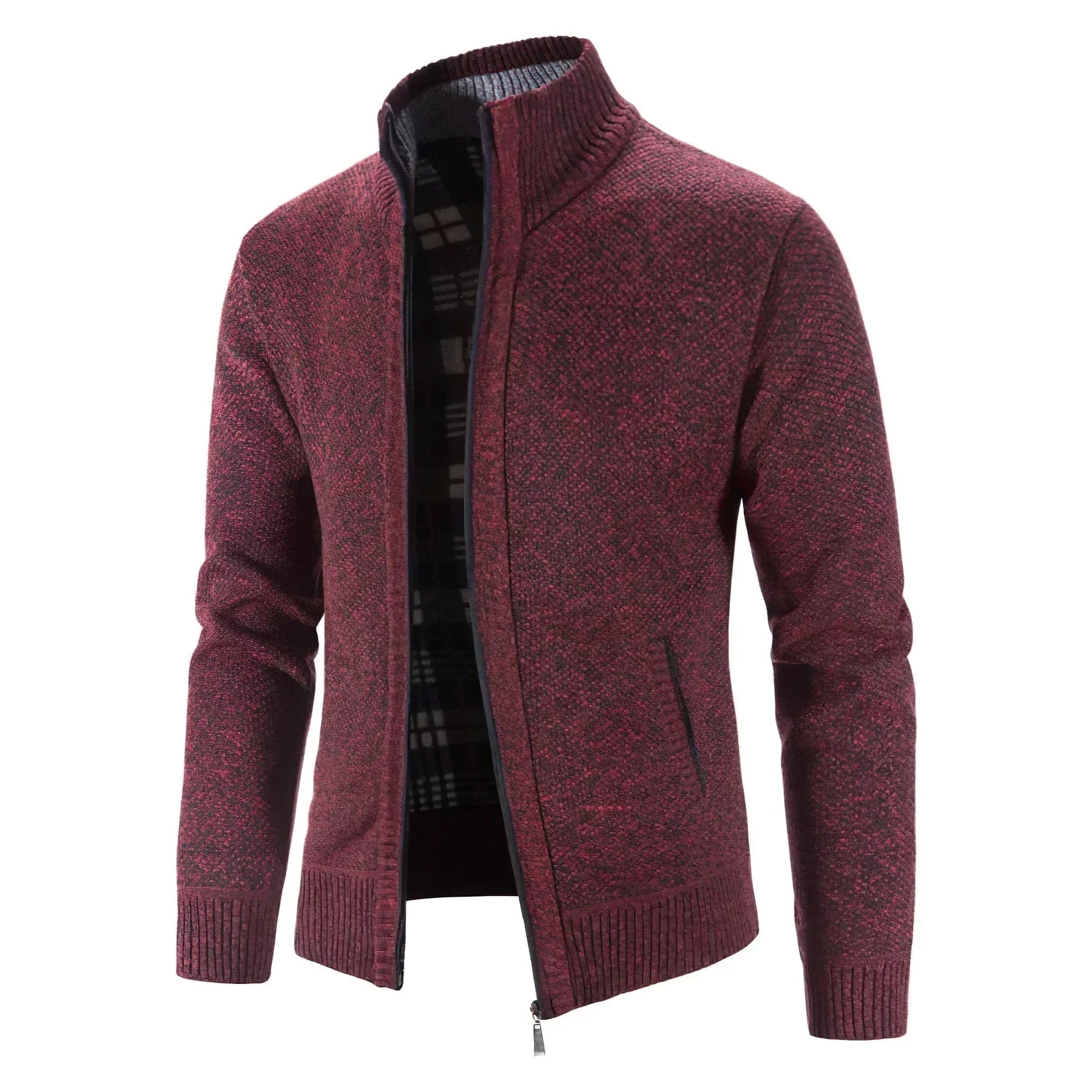Stylish zip-up cardigan for men 5