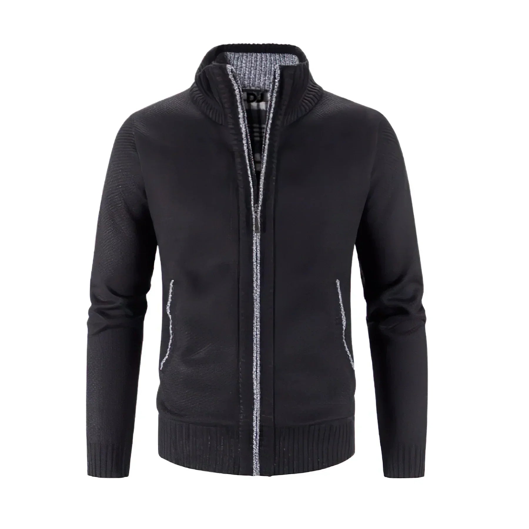 Stylish zip-up cardigan for men 6