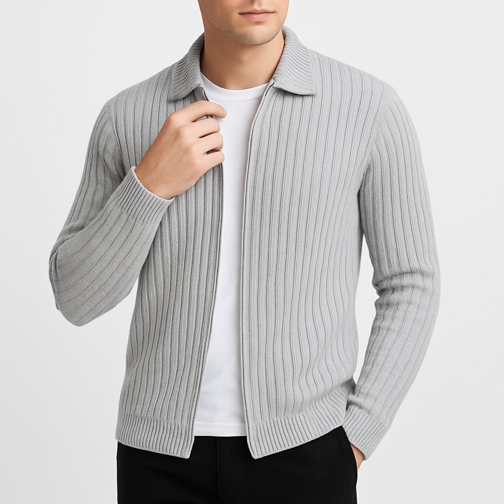 THRUSTYLE | Knit Zip Cardigan 2