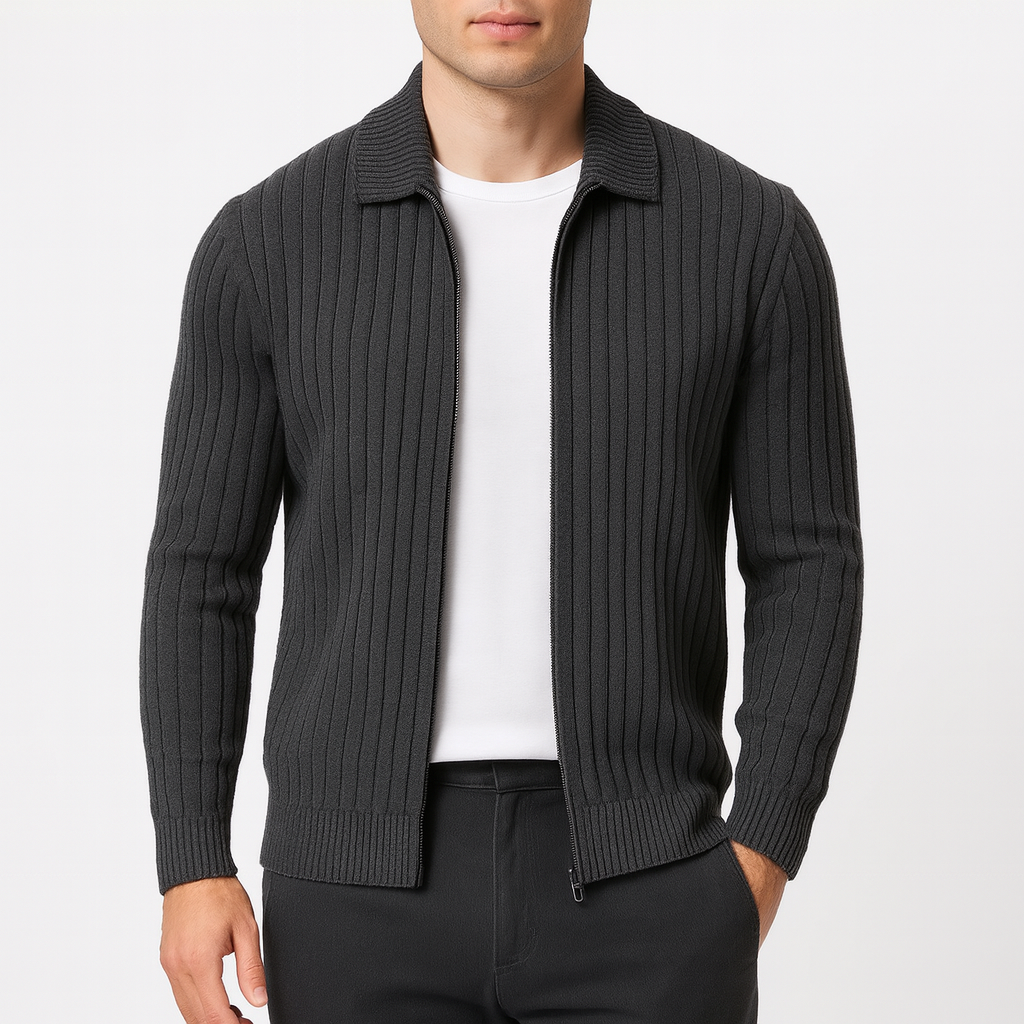 THRUSTYLE | Knit Zip Cardigan 3