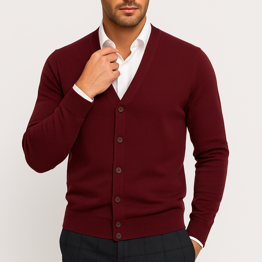 THRUSTYLE | V-Neck Cardigan 2