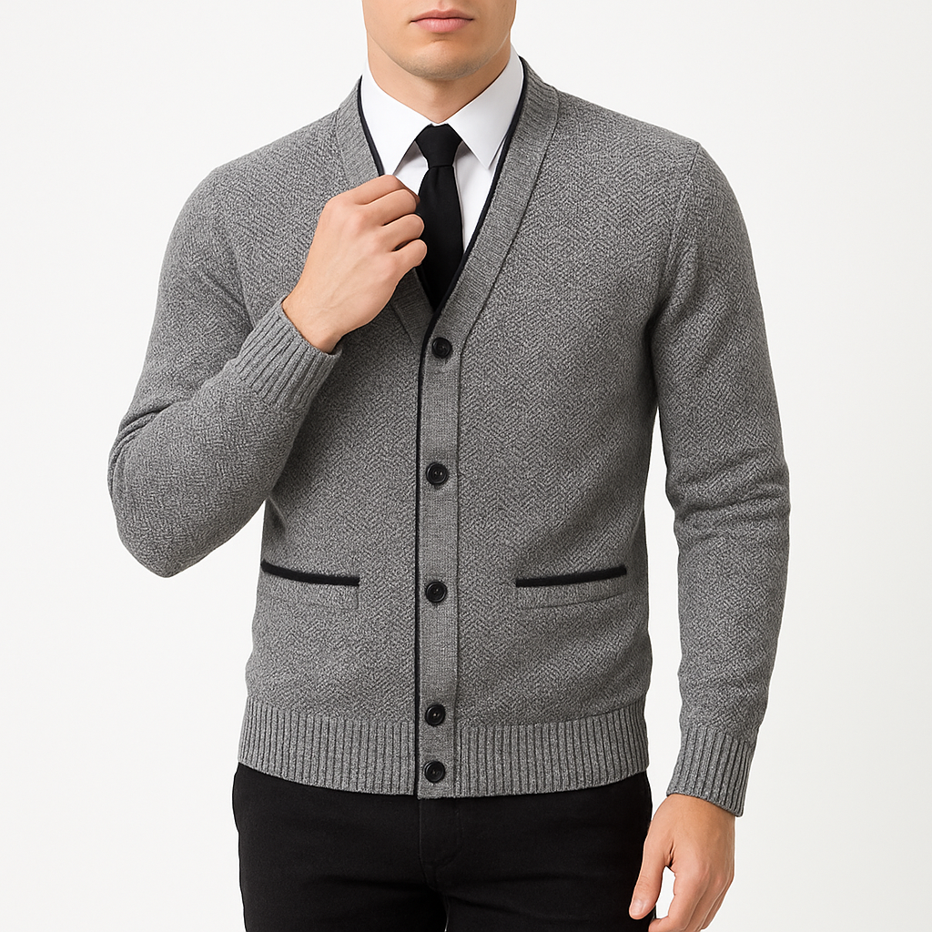 THRUSTYLE | V-Neck Cardigan 2
