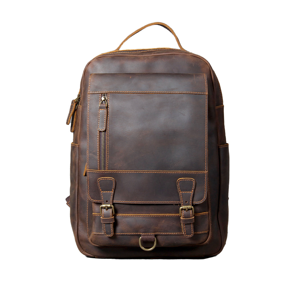 Tan Leather Backpack | MORITZ 1