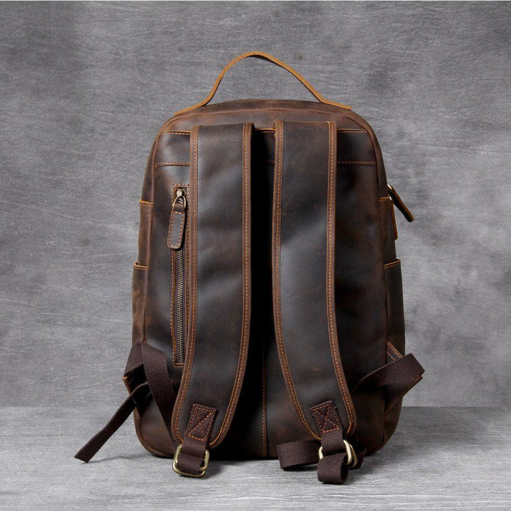 Tan Leather Backpack | MORITZ 4