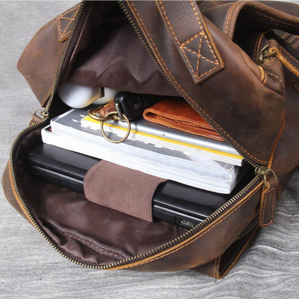 Tan Leather Backpack | MORITZ 9