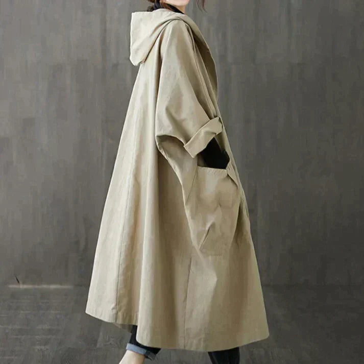 Trench coat with pockets for women 4