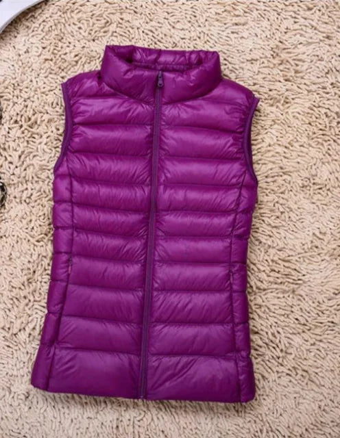Ultra Light Down Vest - Women's Sleeveless Puffer, Warm and Lightweight Layer 1