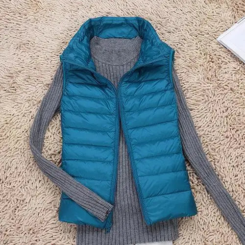 Ultra Light Down Vest - Women's Sleeveless Puffer, Warm and Lightweight Layer 3