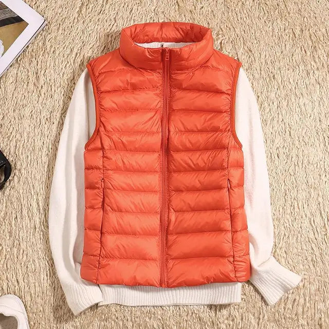 Ultra Light Down Vest - Women's Sleeveless Puffer, Warm and Lightweight Layer 6
