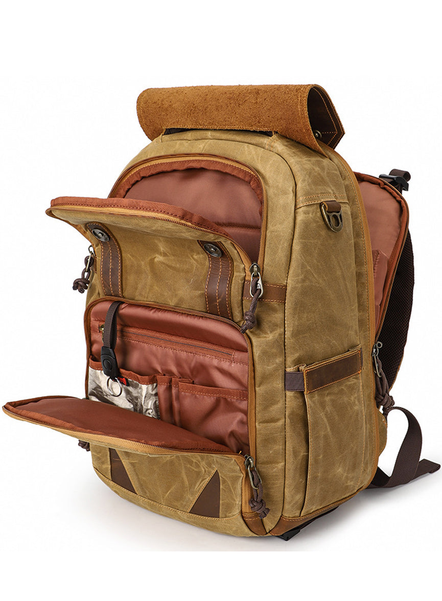 Waterproof Camera Bag Photography Canvas Backpack 1