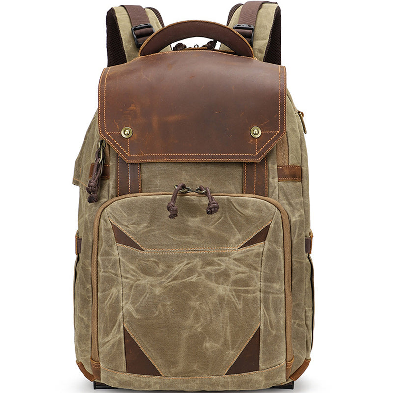 Waterproof Camera Bag Photography Canvas Backpack 9