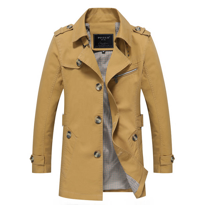 Waterproof Trench Coat for Men | Double-Breasted 4