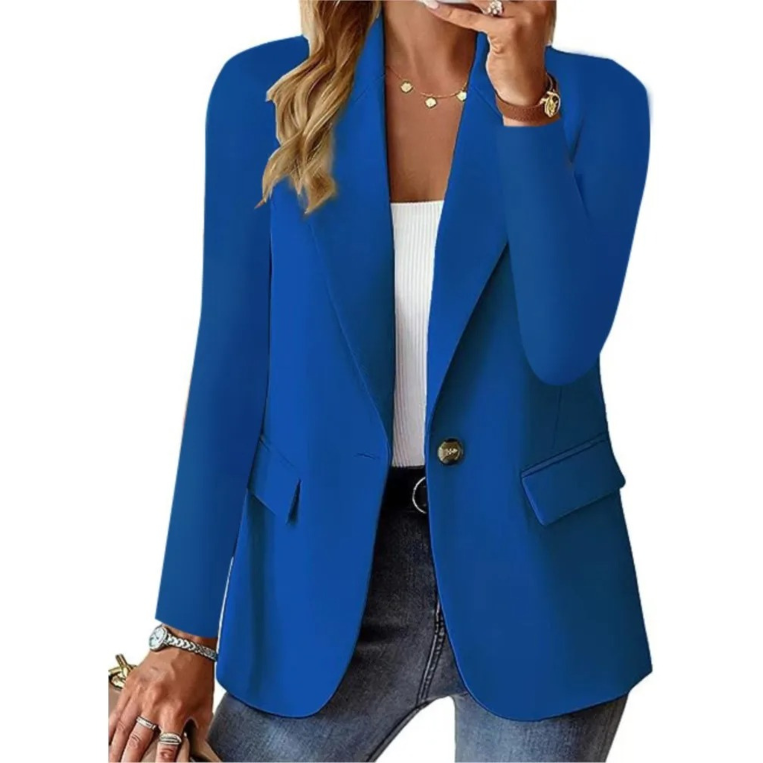 Women's Blazer with Long Sleeves | Elegant Fit for Work and Events 5