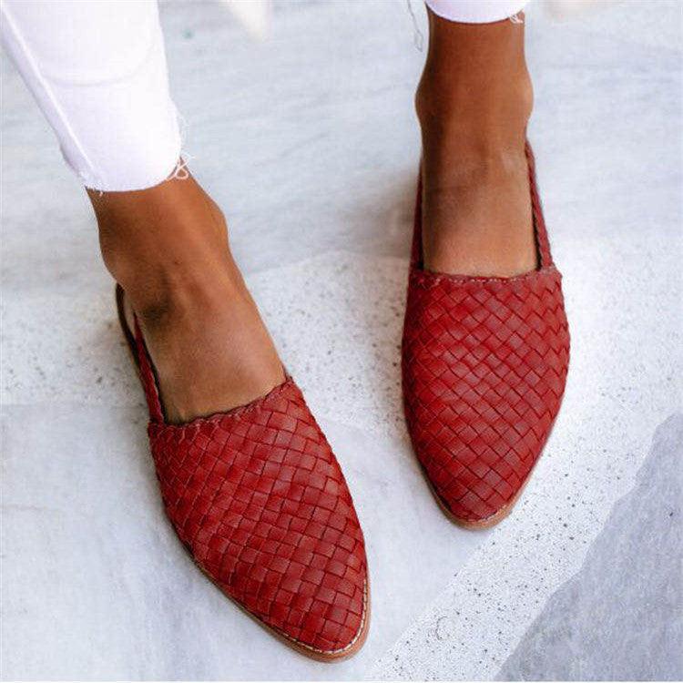 Women's Closed-Toe Woven Flat | Slingback 2