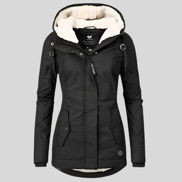 Women’s Long Waterproof Winter Coat | Hooded and Warm Lined 1