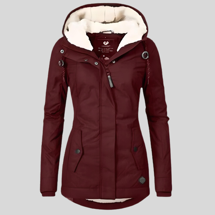 Women’s Long Waterproof Winter Coat | Hooded and Warm Lined 5