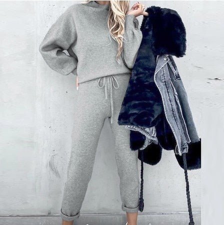 Women's Sweater and Pants Set | Two-Piece Knit Loungewear 3