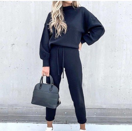 Women's Sweater and Pants Set | Two-Piece Knit Loungewear 4