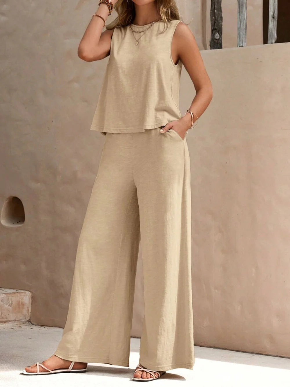 Women's Two-Piece Set of Top and Casual Pants | Summer 3
