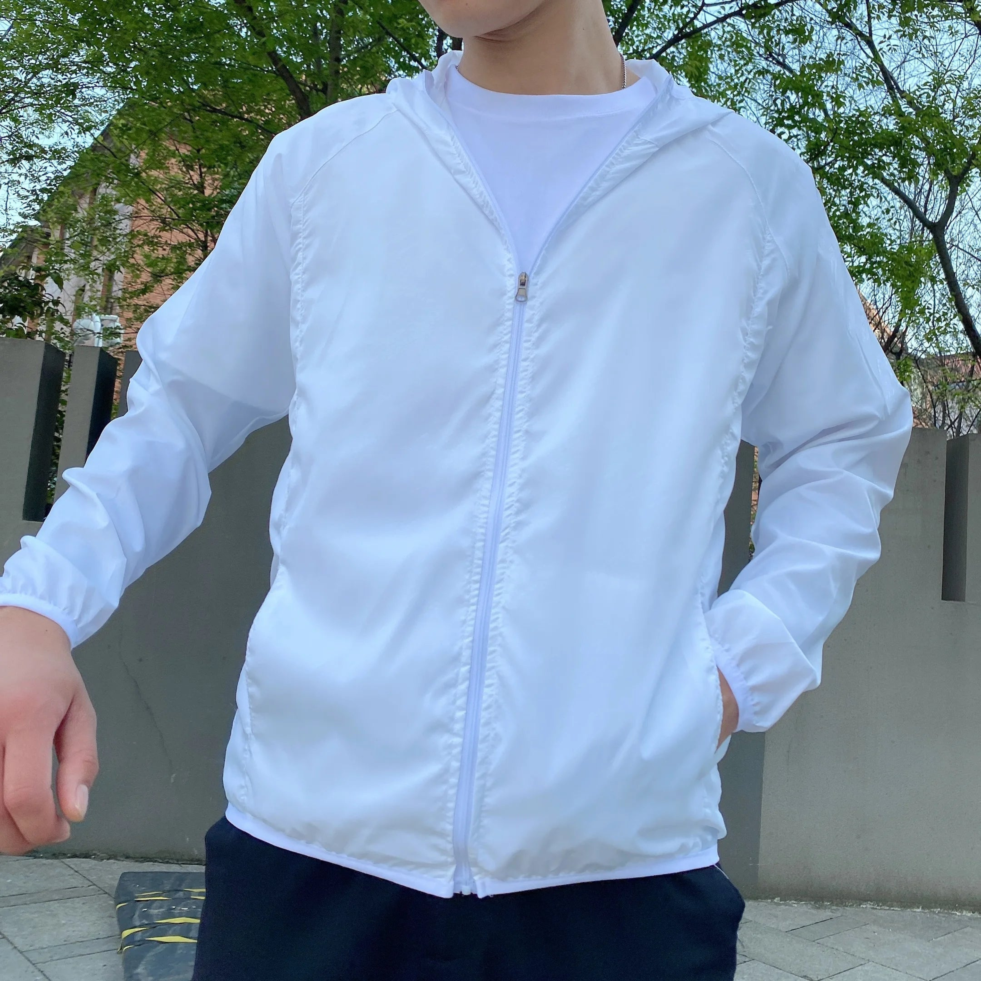 Windbreaker Jacket for Men | Lightweight, Hooded, and Water-Resistant